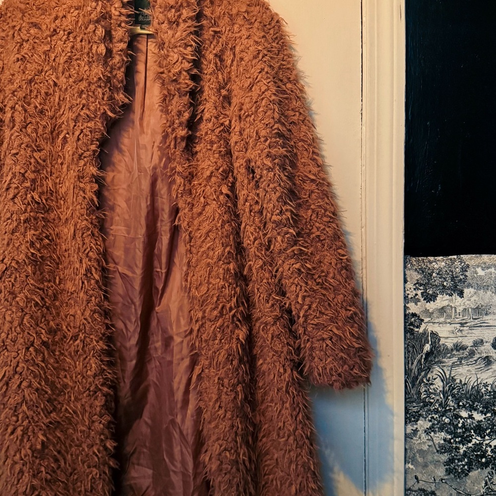 Wild Fable Shag Jacket in Blush Pink